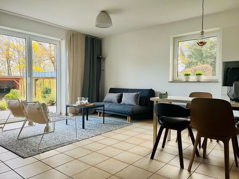 The beautiful ground level apartment facing the courtyard is entered via an entrance area with access to a storage room / wardrobe. The open living-dining area has a large window front to the inner courtyard. The fully equipped kitchen and bedroom fa...