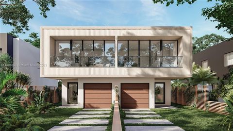 Custom new construction two-story townhomes in the heart of Coconut Grove, with a total area of 3,066 SF and a sizable 4-BD, 3.5-BA layout. 2024 unveiling is anticipated for this new construction, featuring designer finishes, Consentino stone exterio...