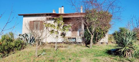LAZIO - VITERBO - CANINO INDEPENDENT VILLA WITH SURROUNDING LAND AND PANORAMIC VIEW In the countryside of Canino, in a quiet and panoramic position, Detached Villa of 650 square meters of commercial space, enriched by 13,000 square meters of exclusiv...