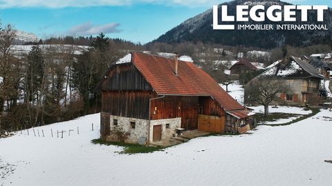 A25601MAS73 - Located in a quiet and sought-after hamlet of La Motte-en-Bauges, this well-proportioned south facing barn, set in around 3000m2 or mostly flat land has wide ranging views right across the massif des Bauges national park. Barns this goo...