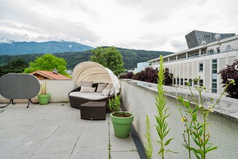 This 2 bedroom apartment is situated in a quiet location in Innsbruck in the immediate vicinity of Tivoli Stadium and is suitable for a family or a group of 6 people. There's a wonderful panoramic view of the mountains from the large sun terrace. The...