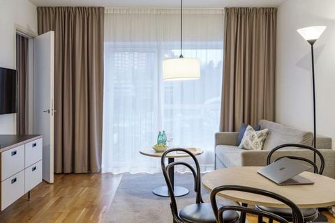 TYPE: Couple ▪ Overview This fully furnished and equipped one bedroom apartment is available for rent in a modern building in Aga, Lidingö, within reach of Stockholm city center. ▪ About the studio apartment The apartment consists of hall with a bath...