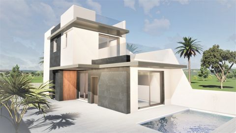 NEW CONSTRUCTION SEMI-DETACHED HOUSE IN BENIJÓFAR WITH PRIVATE POOL~ ~ Semi-detached house with 3 bedrooms, 3 bathrooms, kitchen open to the living-dining room, 192 m2 plot with private pool and 16 m2 terrace on the first floor with unobstructed view...