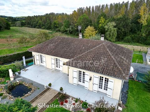 Dordogne(24) Sarrazac -Plain-pied sur sous-sol complet 132m2-4 chambres-Grand salon 50m2-Dépendance-Terrain 1968m2