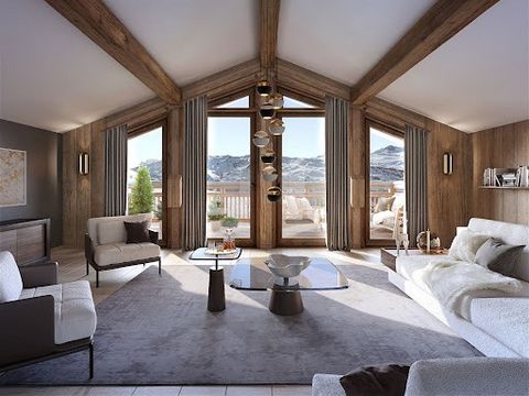 IMMEDIATE AVAILABILITY NEW RESIDENCE of only 10 apartments EXCEPTIONAL LOCATION IN THE HEART OF THE 3 VALLEES, Le Bettex Vallée des Belleville, ski access nearby Your triplex 6 rooms 5 bedrooms (10 people), 4 shower rooms, living kitchen of 60m², wel...