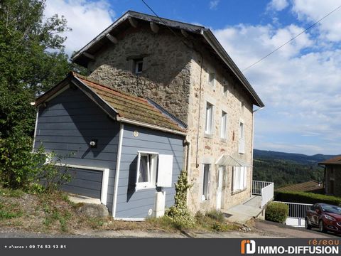 Mandate N°FRP166631 : House approximately 74 m2 including 5 room(s) - 2 bed-rooms - Garden : 270 m2, Sight : Montagne. - Equipement annex : Garden, Balcony, Garage, double vitrage, Cellar - chauffage : gaz - EXCELLENT CONDITION - FEATURES - Class Ene...