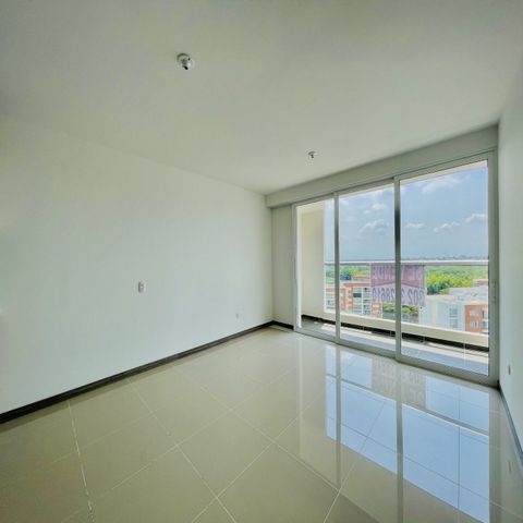 I sell brand new apartment, located in the south of Cali, high valuation sector, 16th floor. Modern finishes, with large spaces, illuminated and with a panoramic view. Living room, modern American kitchen, balcony, business area with door that separa...