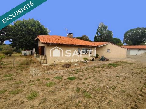 VILLA DE PLAIN PIED AVEC GRAND GARAGE ET JARDIN