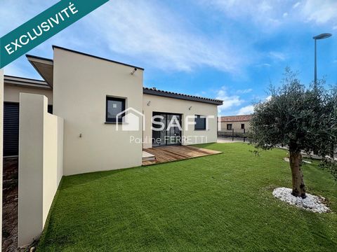 Villa plain pied T4, 112m2 avec garage et jardin