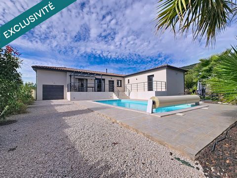 Villa contemporaine de plain-pied avec piscine, jardin et prestations haut de gamme – La Tour-sur-Orb