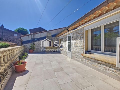 Maison de 118 m² habitables, 3 chambres avec grand garage et terrasse