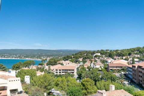 EXCEPTIONAL! A stone's throw from the beach and the Port de la Madrague, very nice 141 m2 apartment in perfect condition opening onto a large terrace enjoying a beautiful view of the bay of St Cyr in a charming residential area in residence of the 80...