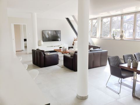 The apartment is very modern and equipped with the latest technology. They have a central music system and a large flat screen TV with cable connection. Wi-Fi is available in the entire apartment free of charge. A large couch forms the central elemen...