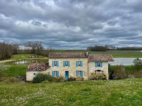 Superb setting for this viticole domaine completely surrounded by its 35ha 82a 50ca hectares in production straddling several appellations in the St Emilion satellites with 2 functioning vinification cellars and all the requisite agricultural buildin...