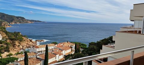 DOMUM EUROPA offers you in the beautiful private urbanization of Cala Salions this 80 m² apartment with a terrace of about 30 m² with incredible views of the sea. Completely renovated apartment with parquet floors, aluminum exterior carpentry with do...