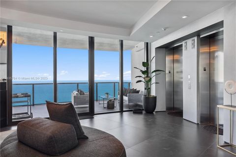 Step into Unit 3005 of the prestigious Porsche Design Tower and be awed by the luxurious residence, fully-furnished by Artefacto. Spanning over 3,100 sqft., this home offers uninterrupted panoramic views of the ocean from each room. With its own carp...
