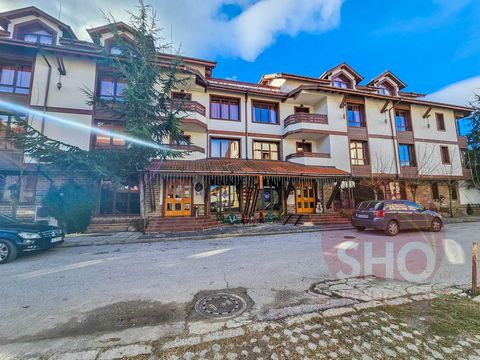 Offered for sale is this cosy hotel style studio apartment within the friends Hotel in Bansko Bulgaria. Located on the 3rd floor, the property features an entrance area with a small table and 2 chairs, storage cupboards with TV, Double/Twin beds, Sin...