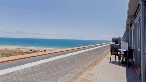 1 bedroom penthouse apartment on the 11th floor of the building located 2 minutes walk from the beach. The comfortable property includes a bedroom with built-in wardrobe, 1 bathroom, fully equipped kitchenette and large balcony with sea view and beac...