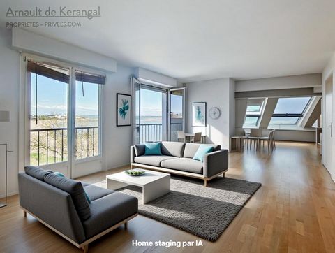 Properties-Privates Prestige presents this very beautiful T4 apartment on the top floor of 129 m2 with a beautiful sea view. You can do everything on foot from shops and the beach. All day long you benefit from permanent sunshine. From the entrance y...