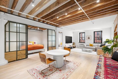 ALL APPOINTMENTS, INCLUDING OPEN HOUSES, ARE BY APPOINTMENT ONLY. Welcome to this exceptional Dumbo loft, where modern luxury meets historic charm. Renovated in 2019, this rare find showcases a truly special feature-stunning exposed beamed ceilings t...