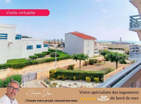 11370 PORT-LEUCATE, AUSSERGEWÖHNLICH. Christophe Josse, Ihr Immobilienberater vor Ort, präsentiert Ihnen diese 2-Zimmer-Wohnung mit direktem Zugang zum Strand, ohne eine Straße zu überqueren, und privatem Parkplatz. Nicht verpassen! ZWISCHEN MITTELME...