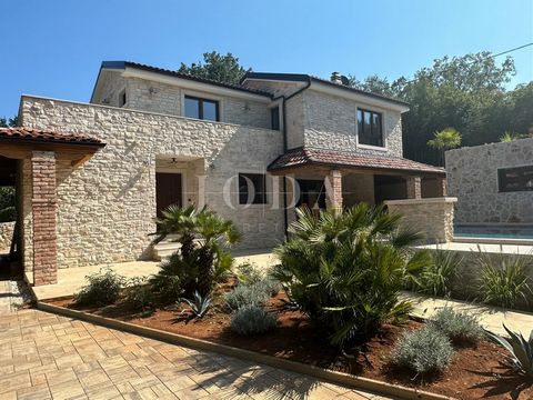 Location: Primorsko-goranska županija, Dobrinj, Soline. Island of Krk, Soline, stone house with a swimming pool A new, well-equipped stone-style house with a heated saltwater pool is for sale, located less than 2 kilometres from the sea! The house ha...
