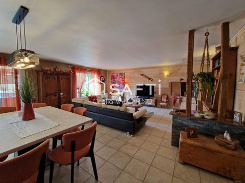 Maison 156 m2 4 chambres, piscine et grand jardin