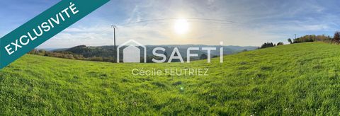 Magnifique terrain avec vue panoramique sur la vallée
