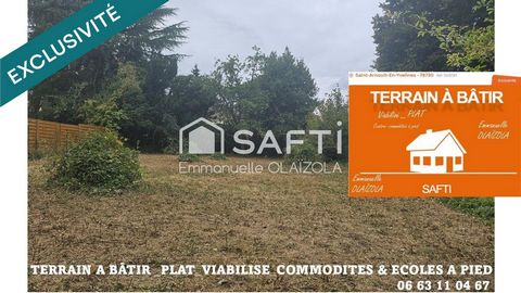 Terrain plat à batir au coeur de St Arnoult en Yvelines, viabilisé
