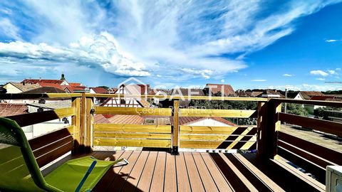 À vendre – Charmant duplex 3 pièces de 55 m² rénové, terrasse avec vue imprenable à Ebersheim