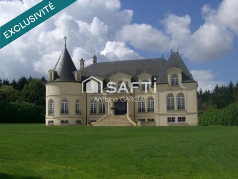 Château 850m2 sur sous-sol total et parc de 1,8 ha