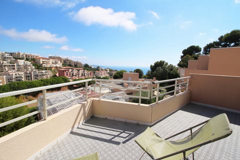 3 piÃ¨ces dernier Ã©tage Nice ouest avec terrasse et piscine VUE MER