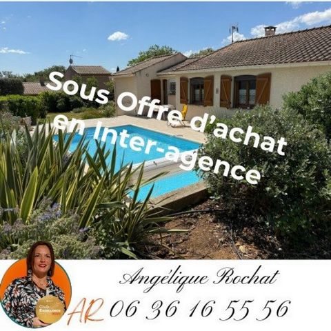 SOUS OFFRE D ACHAT Nouveauté sur Magalas Maison de plain pied 4 chambres grande piscine sur 1100m2 un coin de paradis