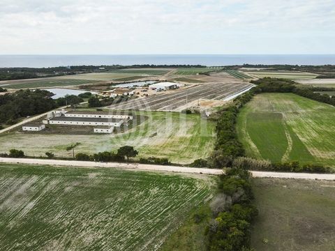 Land, 6,252 ha of rustic land, in Odeceixe, Aljezur, Algarve. The property is part of the Costa Vicentina Natural Park and Irrigation Perimeter of Mira. The total covered area of the existing buildings is 1,980 sqm, between four warehouses and two re...