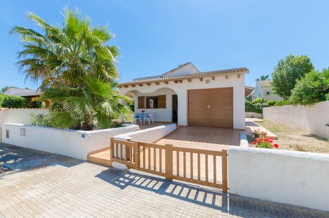Welcome to this fantastic house, for 6 guests, in Son Serra de Marina, located at only 1 km from its beautiful beach. Enjoy a beach holiday in this marvellous house. This last is located at only 1km so, after having breakfast under the porch, after t...