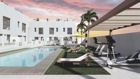 NEW BUILD TOWNHOUSES IN PILAR DE LA HORADADA New Build modern townhouses built in a quiet part of Pilar de la Horadada with proximity to everything you need Townhouses has 3 bedrooms 2 bathrooms open plan kitchen living room with direct access to the...