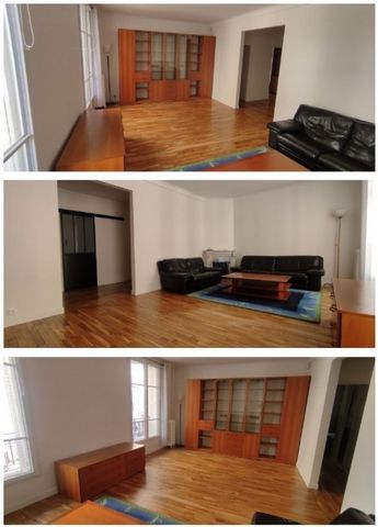 Near the Alésia metro on line 4, in a small well-maintained condominium, with caretaker located on the 1st floor of a 1930 bourgeois building with elevator, for rent a 5-room apartment with a surface area of ​​102m2 renovated, with original oak floor...