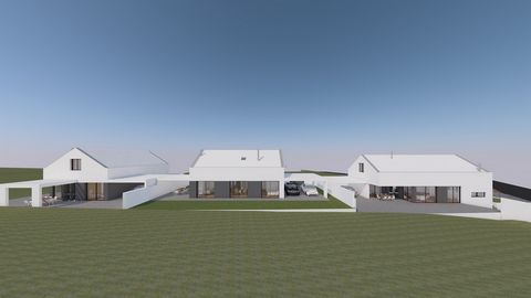 Excellent sun exposure. Modern 3 bedroom villa under construction on 263 sqm plot located in the village of Sao Gregorio, close to all services, such as cafes and mini-market and just a few minutes drive from the city of Caldas da Rainha where you ca...
