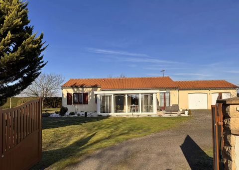 This is a spacious 3-bedroom bungalow situated in a charming village, just five minutes away from the market town of Ruffec, which has all the necessary amenities. The house features a beautiful veranda at the entrance, which serves as a perfect sunr...