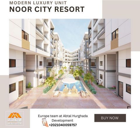 Noor City, 1 bedroom 73m2 apartment with private garden directly on the pool.  Dreaming about having your own place in sunny Egypt Hurghada ☀️Now is your chance! Noor City is a dreamy Resort, located between El Gouna and Hurghada, in the heart of Ahy...