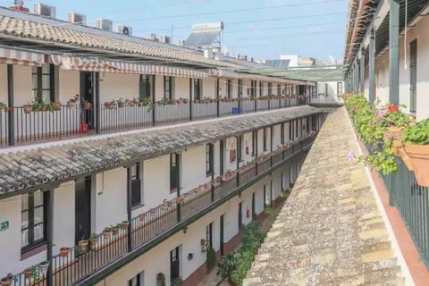 Located on the ground floor of a unique building, this charming apartment offers an expansive traditional courtyard and a beautiful communal terrace furnished with tables and chairs, providing a serene space to relax outdoors after a day of exploring...