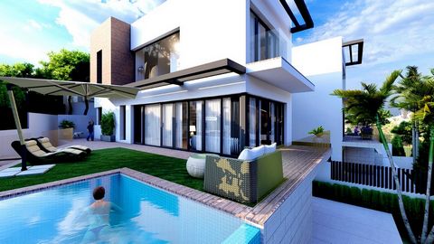 Located in Torreblanca. Off plan! Fantastic semi detached villa top quality with contemporary style to be built. Will be finished around September 2025. Semi-Detached House, Torreblanca, Costa del Sol. 3 Bedrooms, 2 Bathrooms, Built 223 m², Terrace 8...