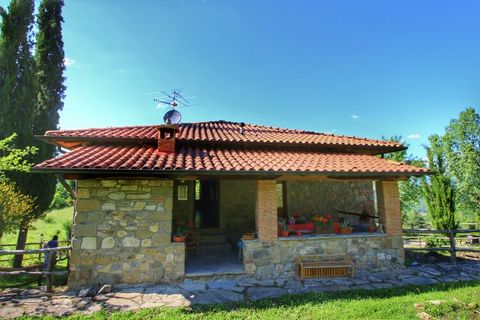 This pet-friendly holiday home is a 3-bedroom farmhouse which can accommodate 6 people. Located in the woods,it has a swimming pool and a barbecue to have a gala time. This place is an ideal base for culture trips to Florence, Arezzo, and other Tusca...