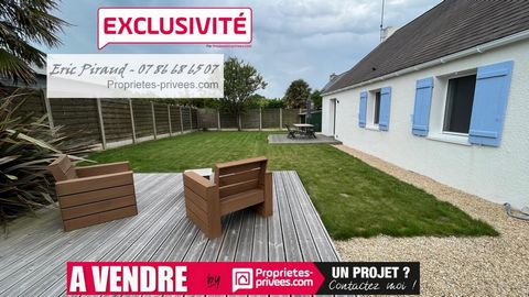 Eric PIRAUD vous propose en Loire Atlantique (44350) GUERANDE, cette maison de plain-pied d'environ 73 m², composée de 3 chambres, d'une pièce de vie avec une lumière traversante, équipée d'un poêle à bois. Présence d'une terrasse, côté jardin, sans ...