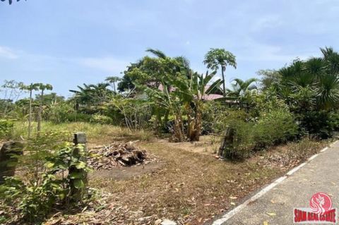 Over 2,200 sqm (1.38 Rai) of flat land (1-1-53.3) for sale in Mai Khao. This land is perfect for building a pool villa. The plot is large with trapezoid-shaped land and is surrounded by greenery and gardens. The atmosphere is fresh and comfortable, j...