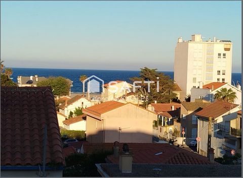 CANET PLAGE, T3 RENOVE AVEC BALCON, VUE MER ET MONTAGNE