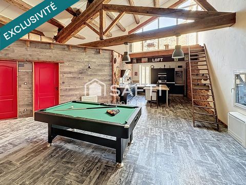 Maison de village type loft - 125 m² habitables + garage 125m2, terrasse, mezzanine et suite parentale – Coursan