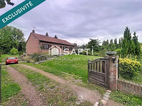 Plain pied individuel sur plus de 4000m2 de parcelle, construction Bernard Lannoy