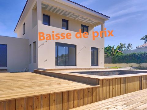 Maison neuve avec garage piscine, confort du plain pied,4 chambres, finitions en cours