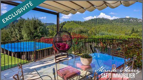Vue époustoufflante - villa plain-pied 3 chambres - terrasse - piscine hors sol - terrain 620 m2 paysagé et clôturé - tout à l'égout - calme et sans vis-à-vis